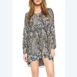 FREE PEOPLE Rain or Shine Paisley Tunic‎ size Small